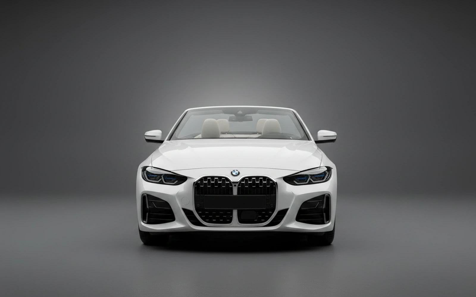 BMW 430 Convertible White 2024 — exterior side view