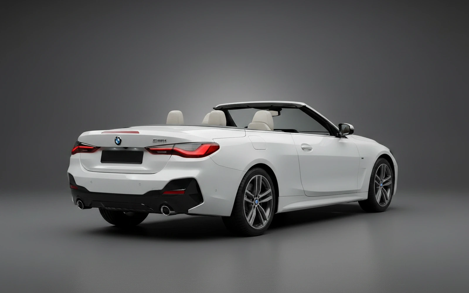 BMW 430 Convertible White 2024 — interior dashboard
