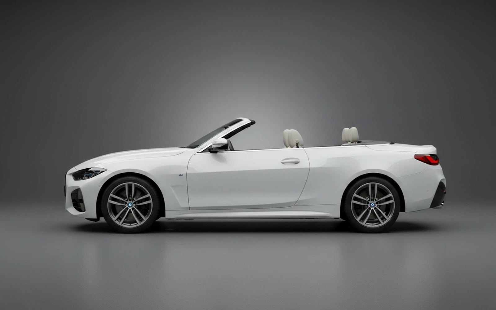 BMW 430 Convertible White 2024 — exterior rear view