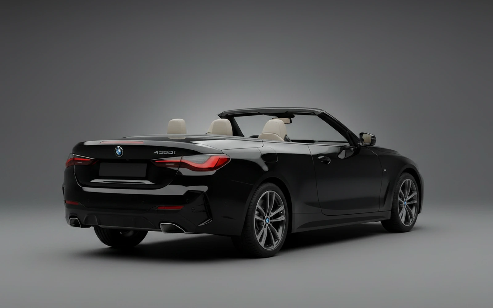 BMW 430i xDrive Convertible Black 2022 — interior dashboard