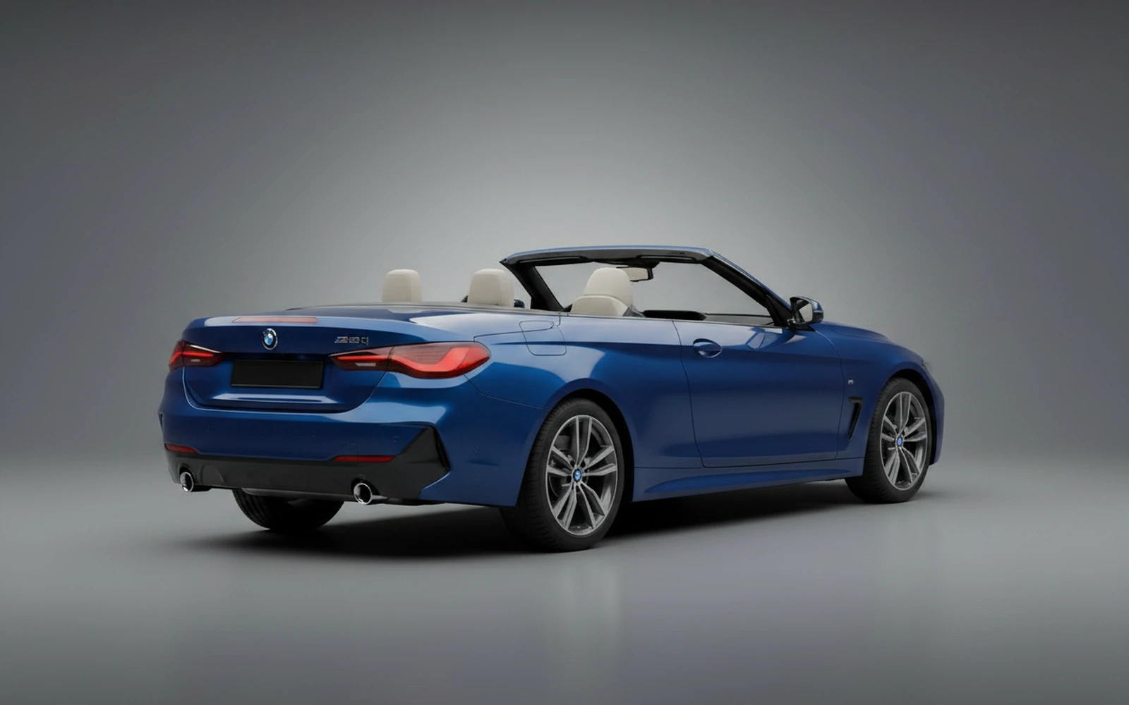 BMW 430i xDrive Convertible Blue 2022 — interior dashboard