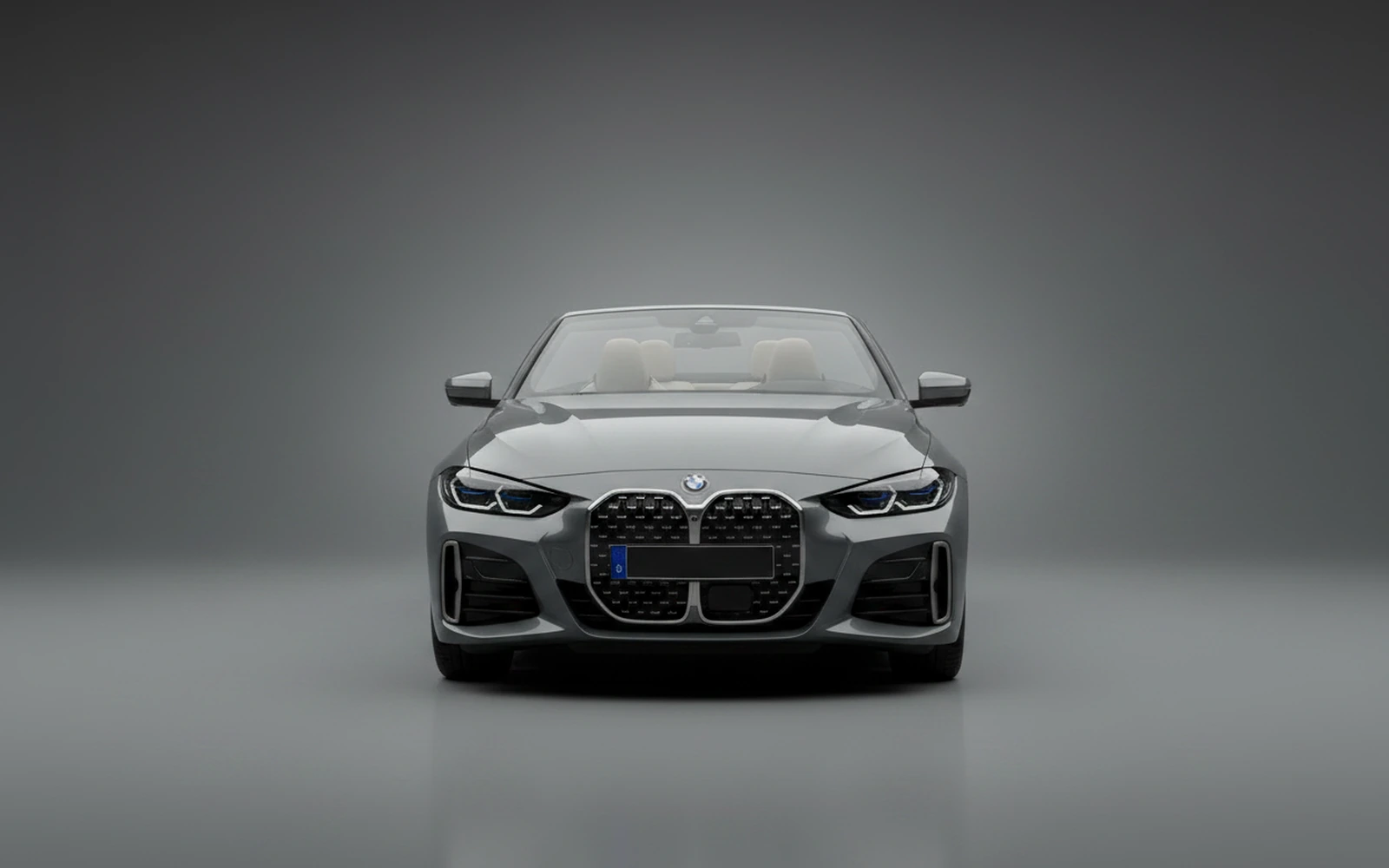 BMW 430i xDrive Convertible Gris 2022 — exterior side view