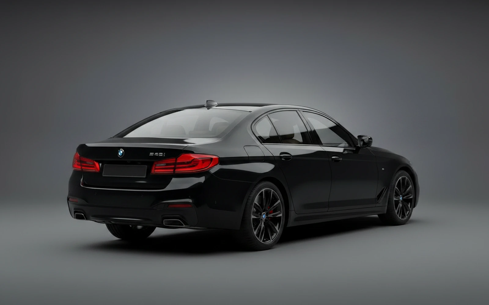 BMW 5 Series 540i Negro 2024 — interior dashboard