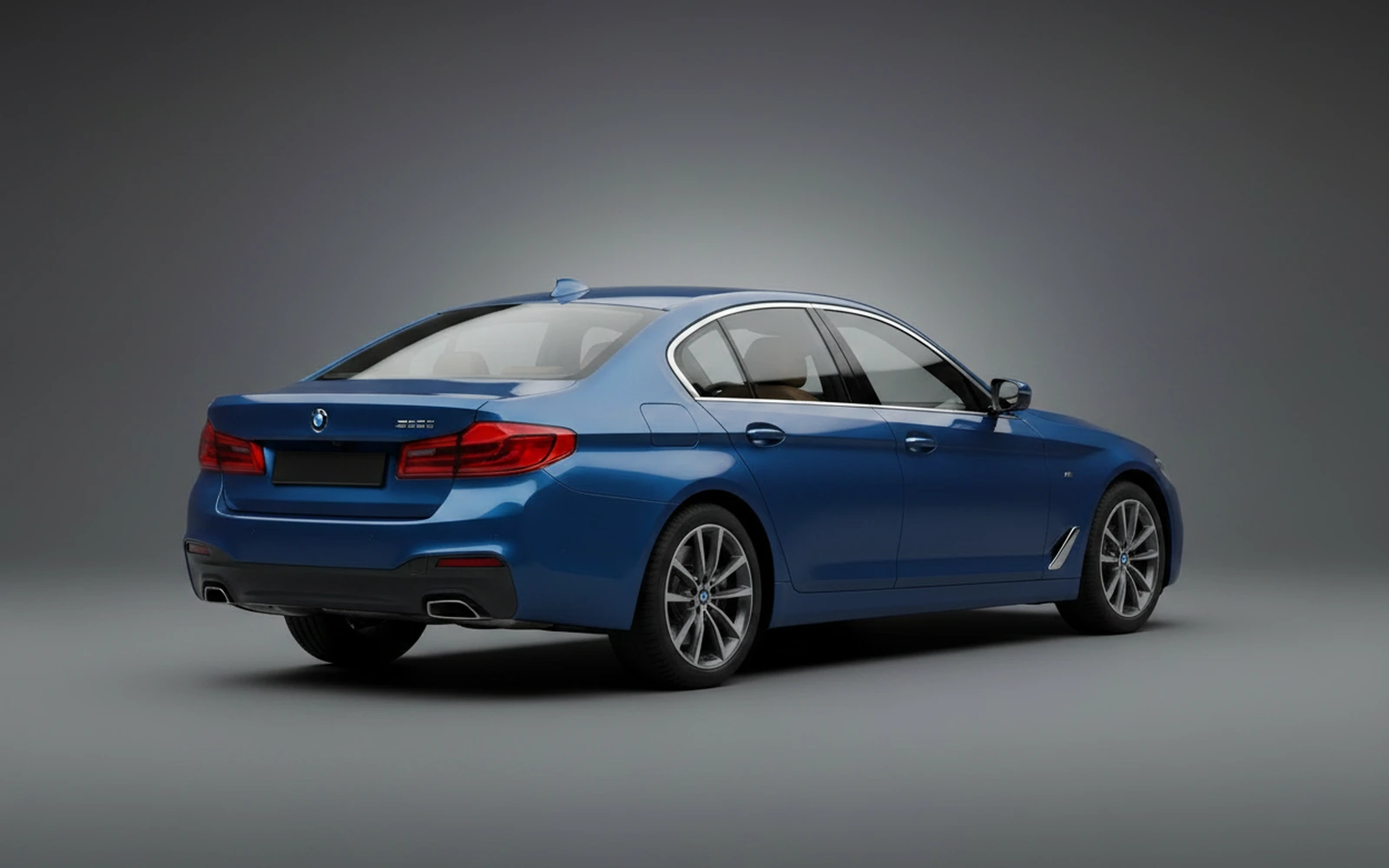 BMW 5 Series Blue 2022 — interior dashboard