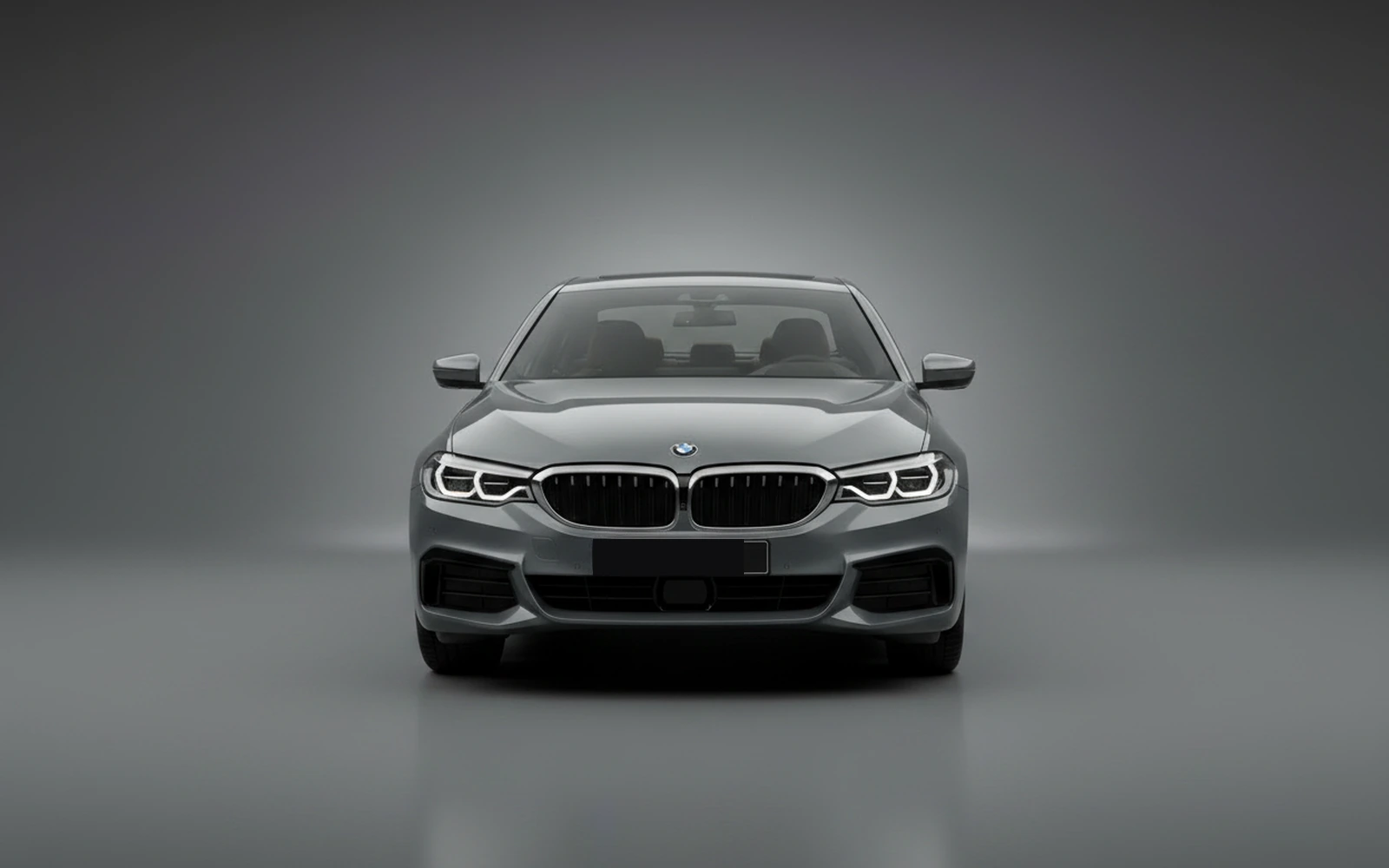 BMW 5 Series 530i Grey 2024 — exterior side view