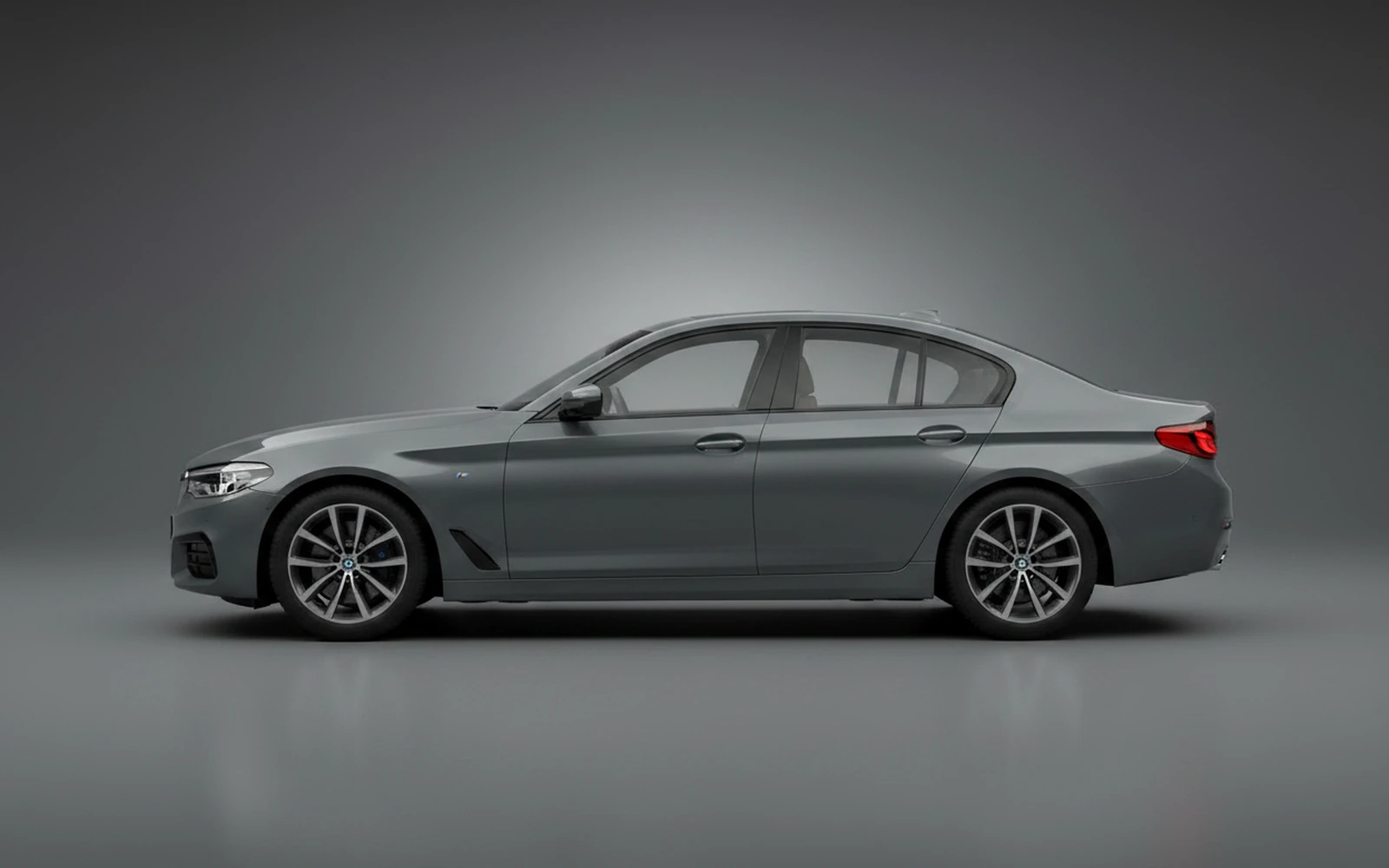 BMW 5 Series 530i Grey 2024 — exterior rear view