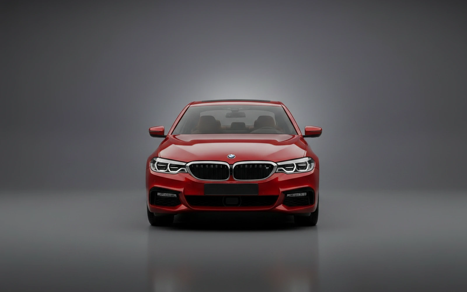 BMW 5 Series 530i Rojo 2025 — exterior side view