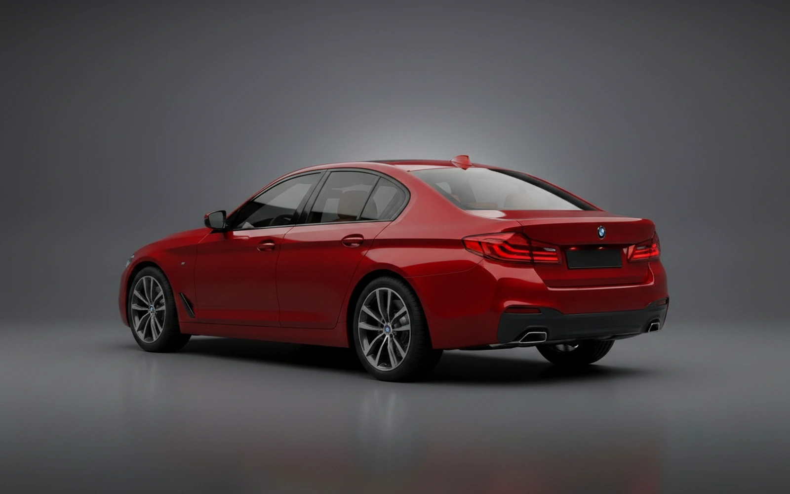 BMW 5 Series 530i Rojo 2025 — interior dashboard