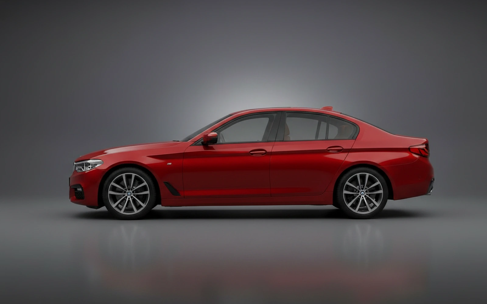 BMW 5 Series 530i Rojo 2025 — exterior rear view