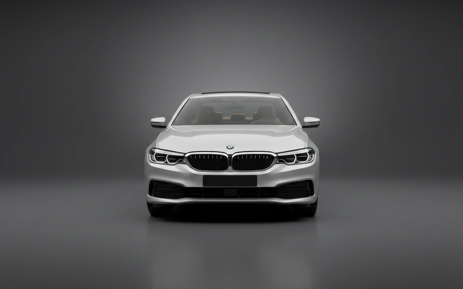 BMW 5 Series Silver 2022 — exterior side view