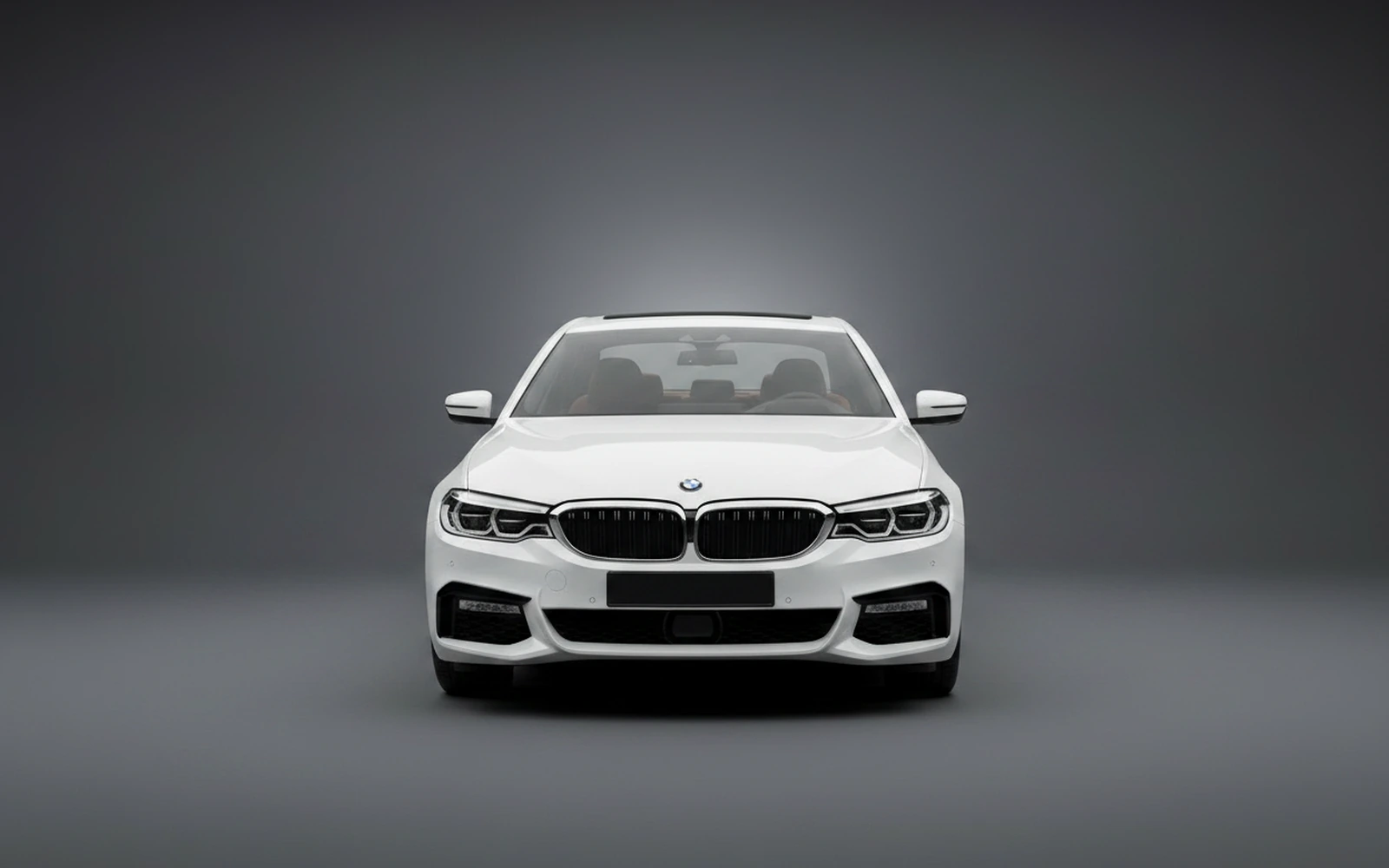 BMW 5 Series 530i White 2025 — exterior side view
