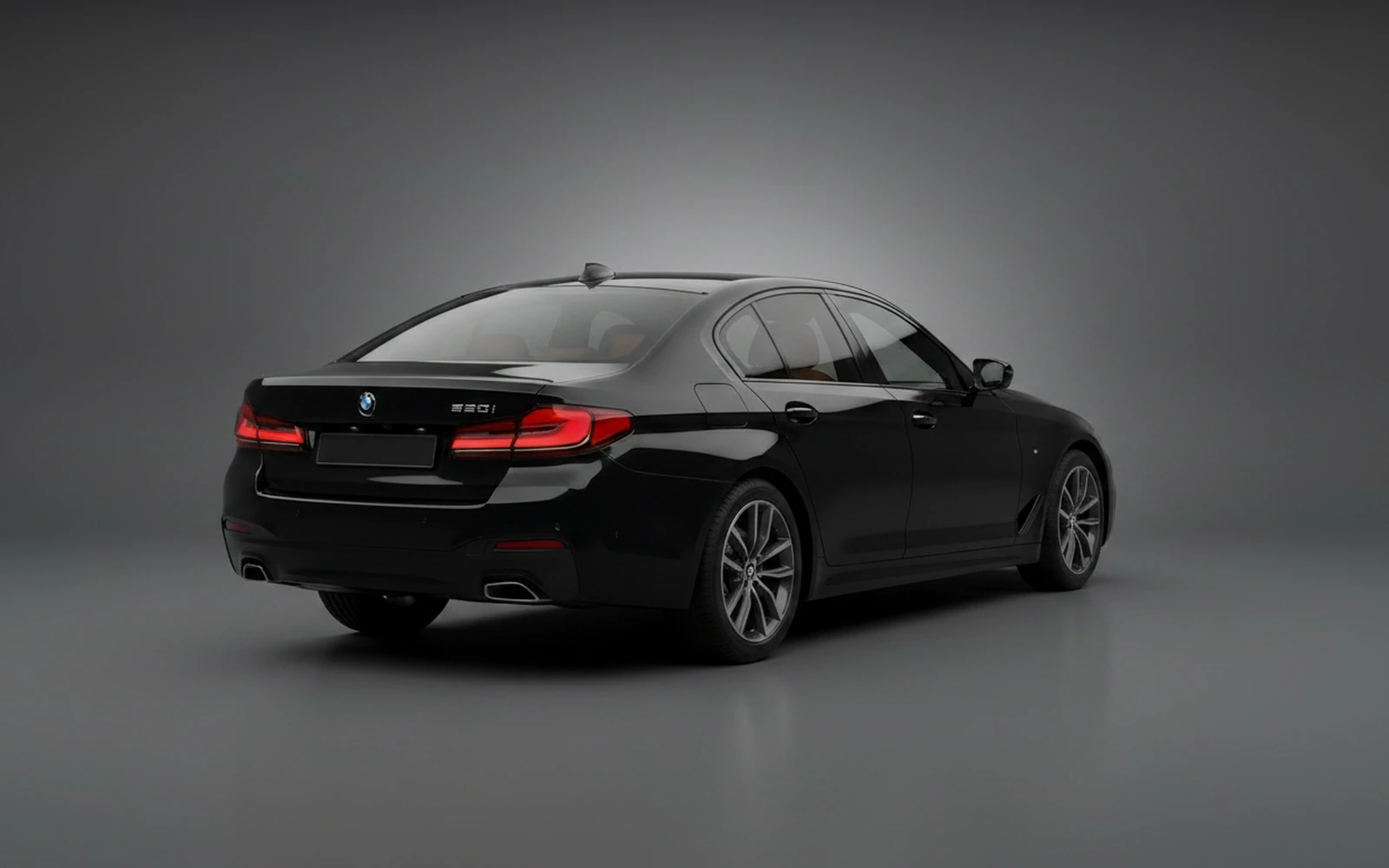 BMW 520 Black 2024 — interior dashboard