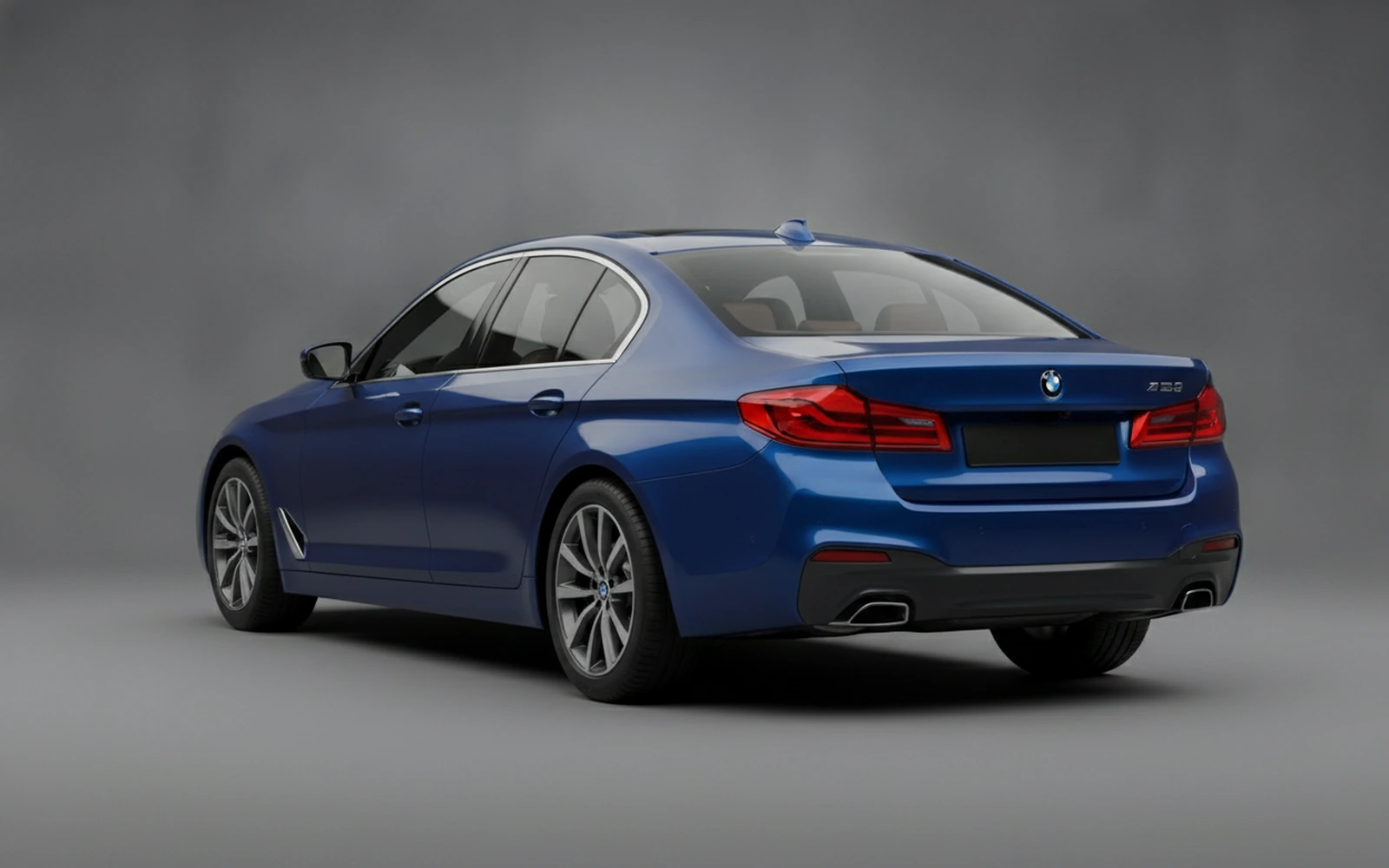 BMW 520 Blue 2024 — interior dashboard