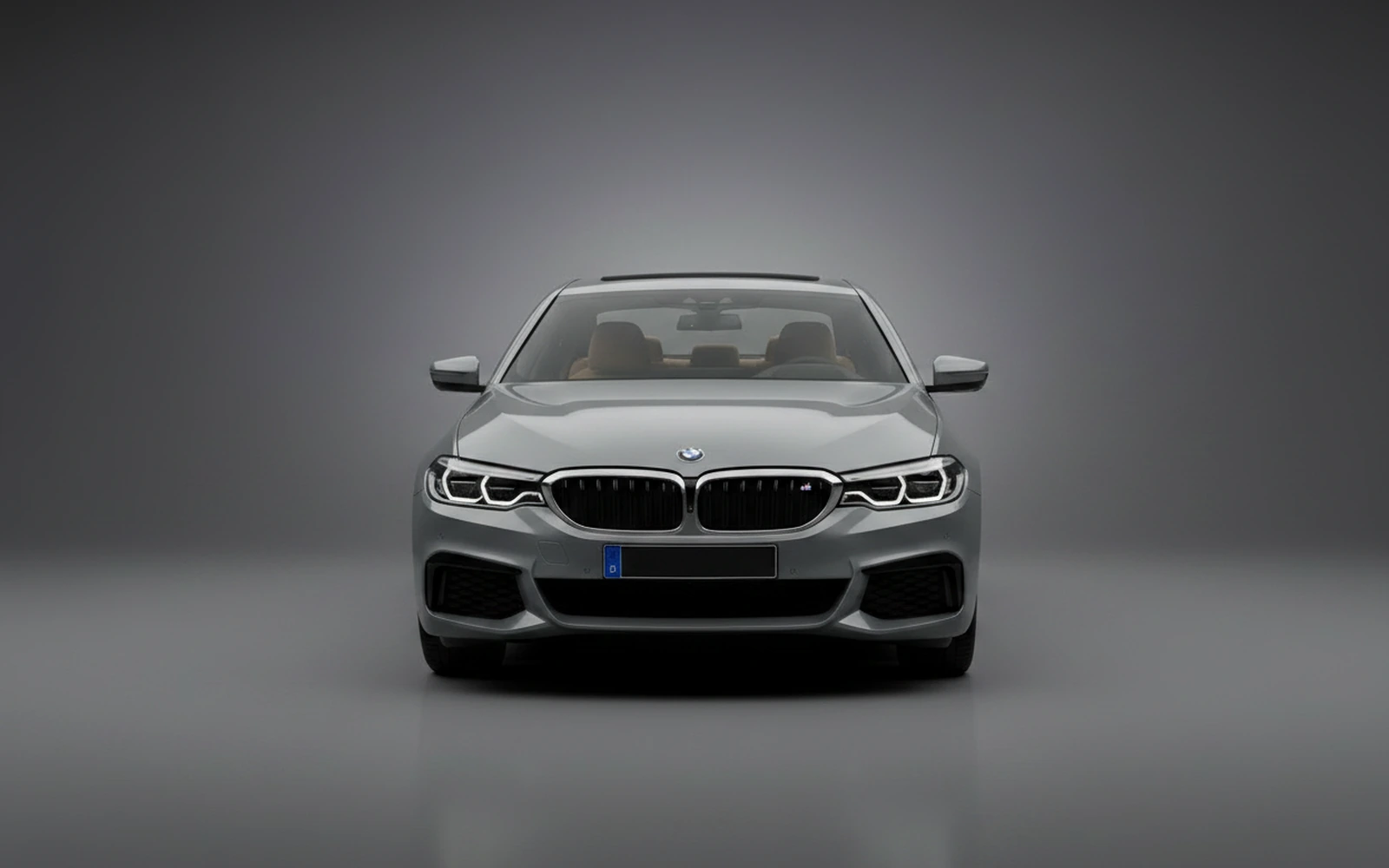 BMW 520 Grey 2024 — exterior side view