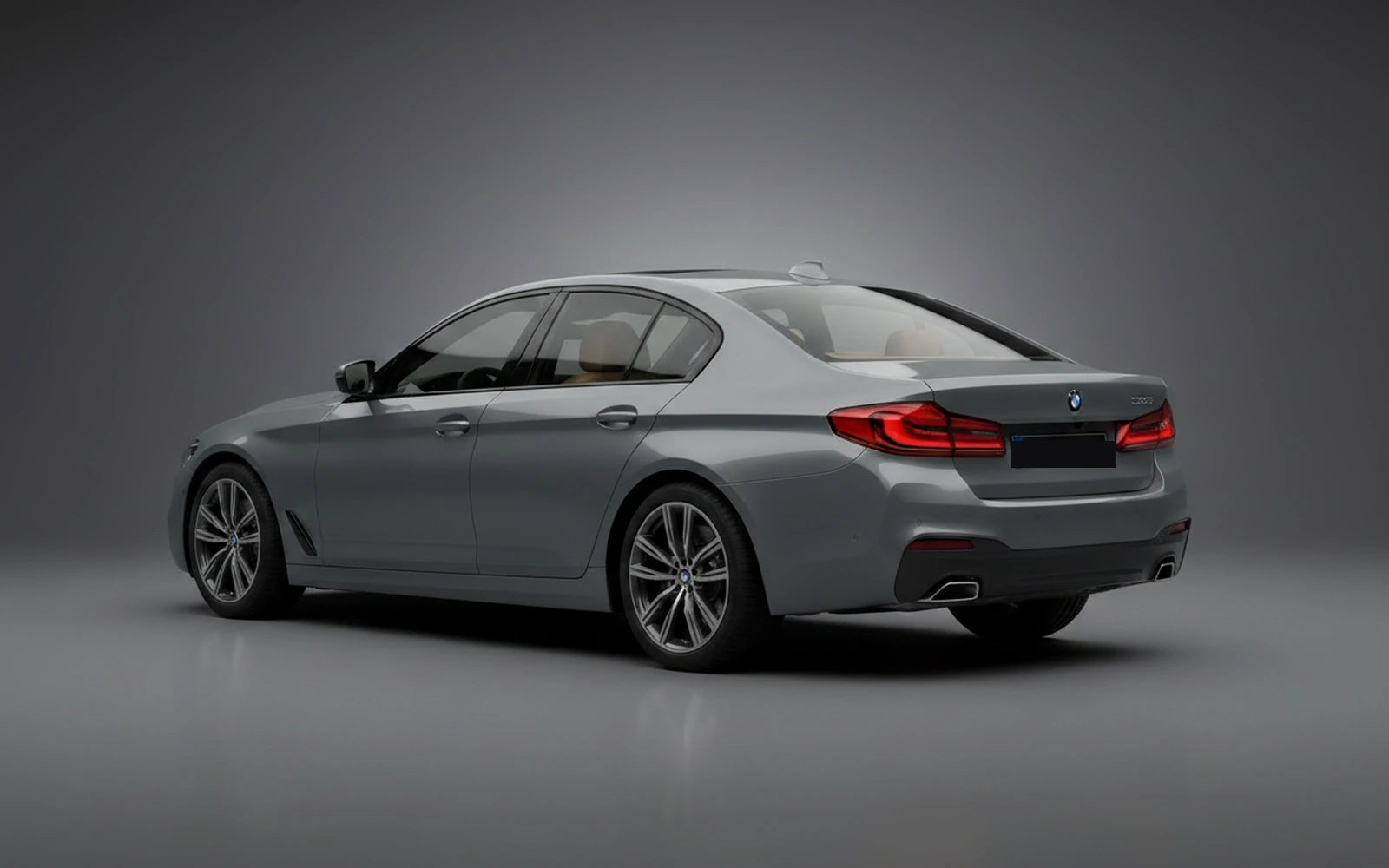 BMW 520 Grey 2024 — interior dashboard