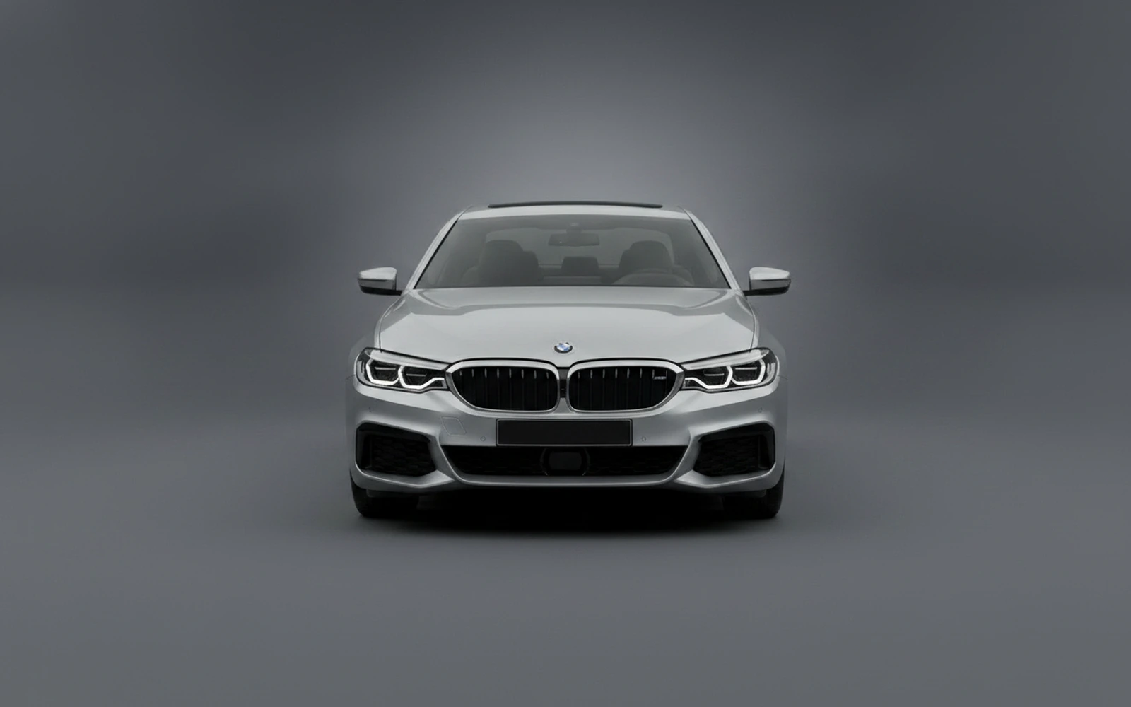 BMW 520 Silver 2024 — exterior side view