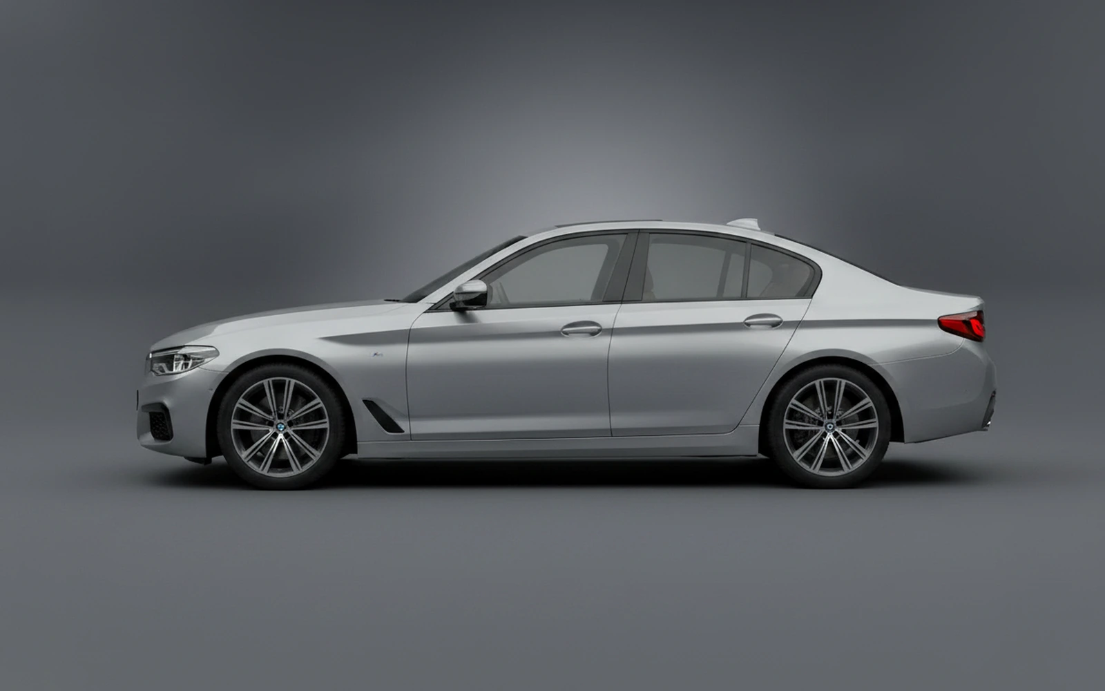 BMW 520 Silver 2024 — exterior rear view