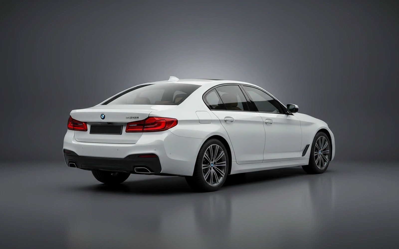 BMW 520 White 2024 — interior dashboard