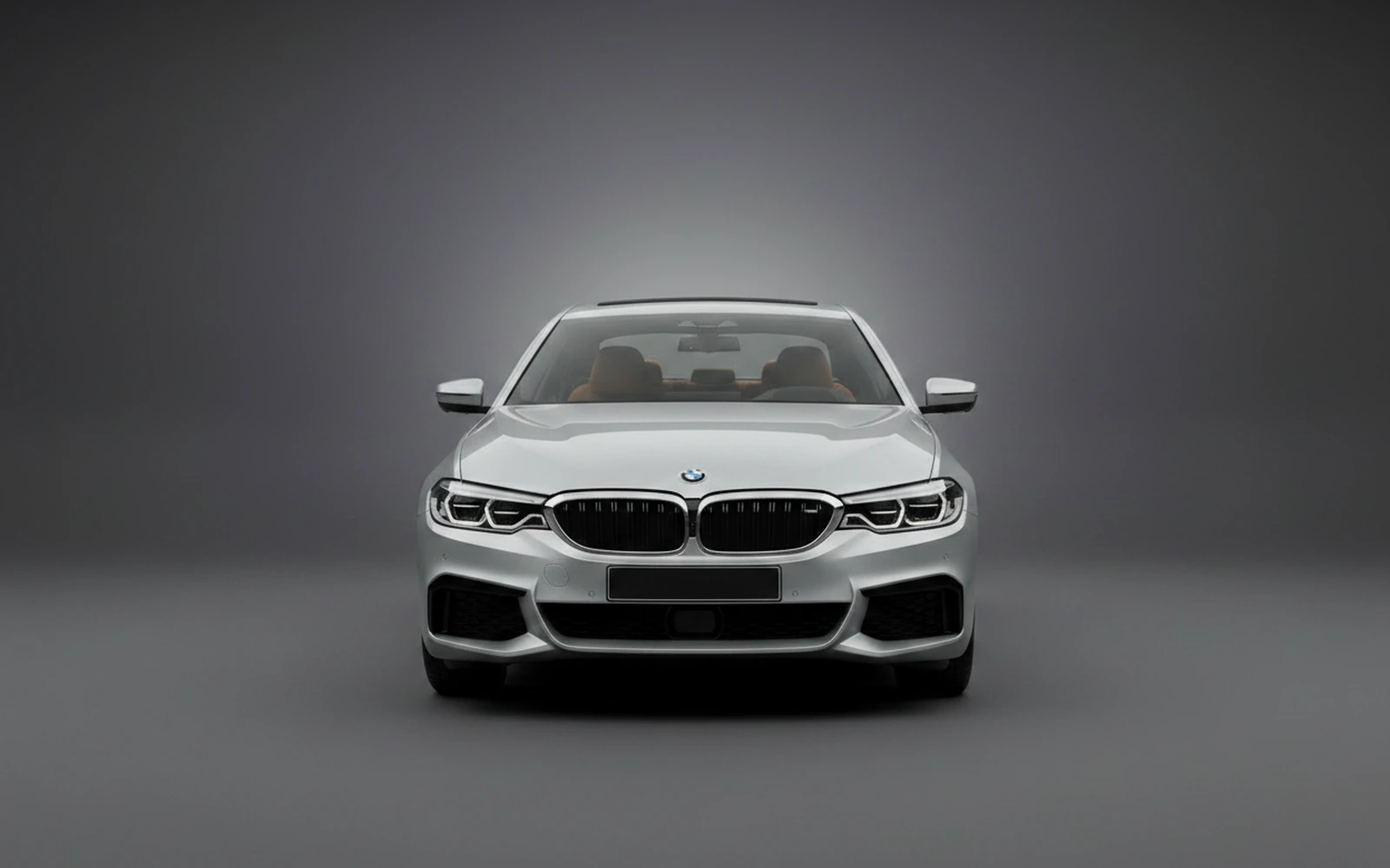 BMW 520i Plata 2023 — exterior side view