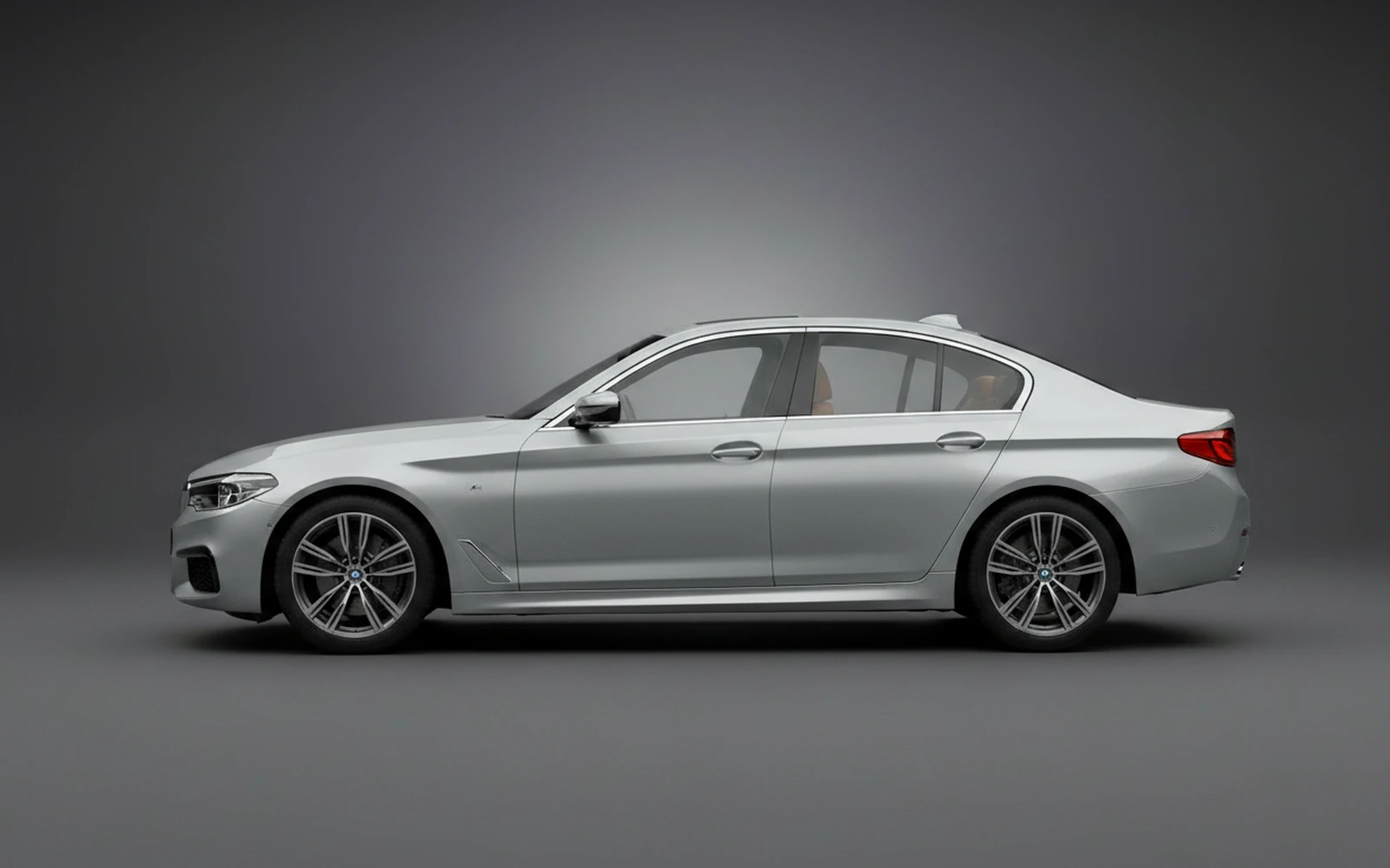 BMW 520i Plata 2023 — exterior rear view