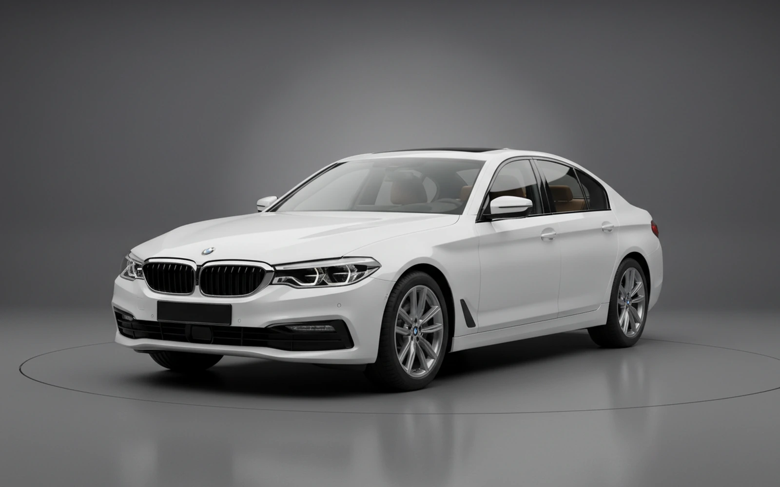 BMW 520i Blanco 2023 for rent in Miami — exterior front view
