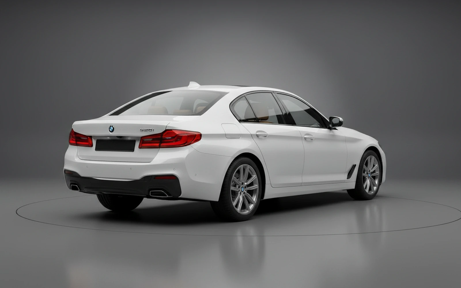 BMW 520i Blanco 2023 — interior dashboard