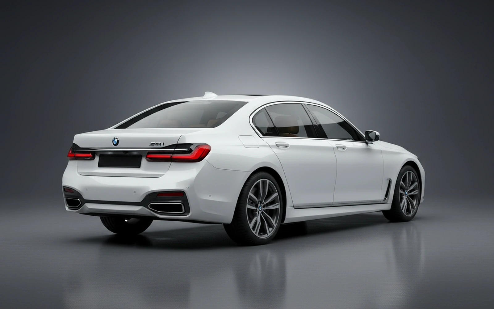 BMW 740 M Sport White 2022 — interior dashboard