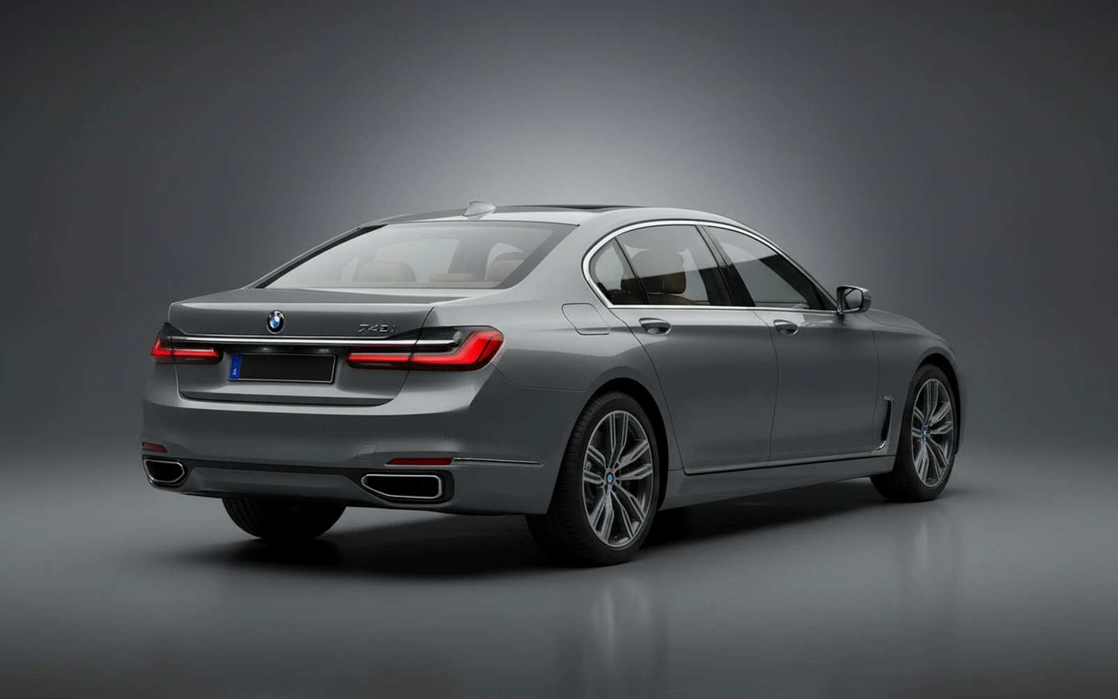 BMW 740i Individual Silver Grey 2022 — interior dashboard