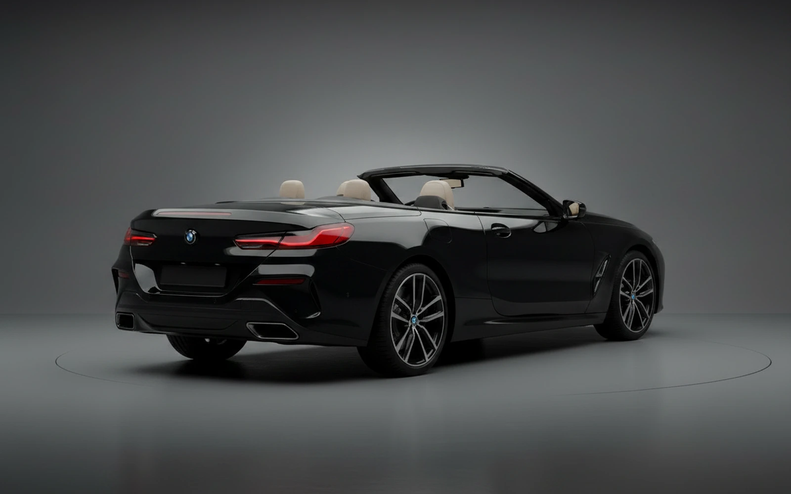 BMW 840i Convertible Black 2022 — interior dashboard