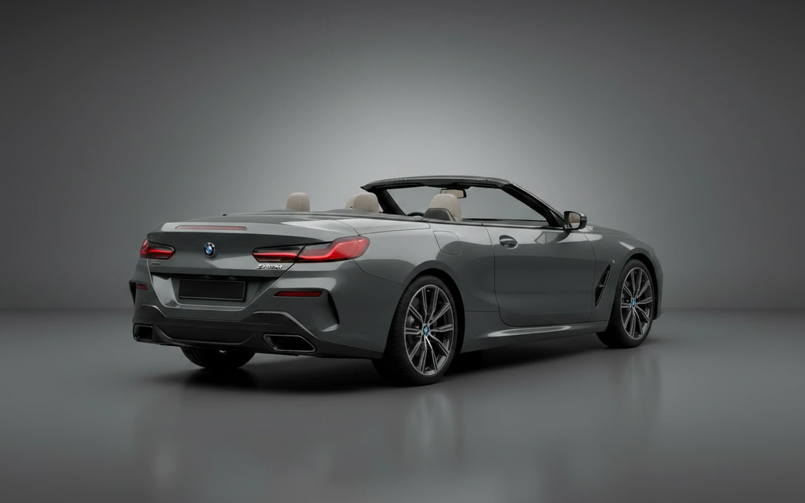 BMW 840i Convertible Grey 2022 — interior dashboard