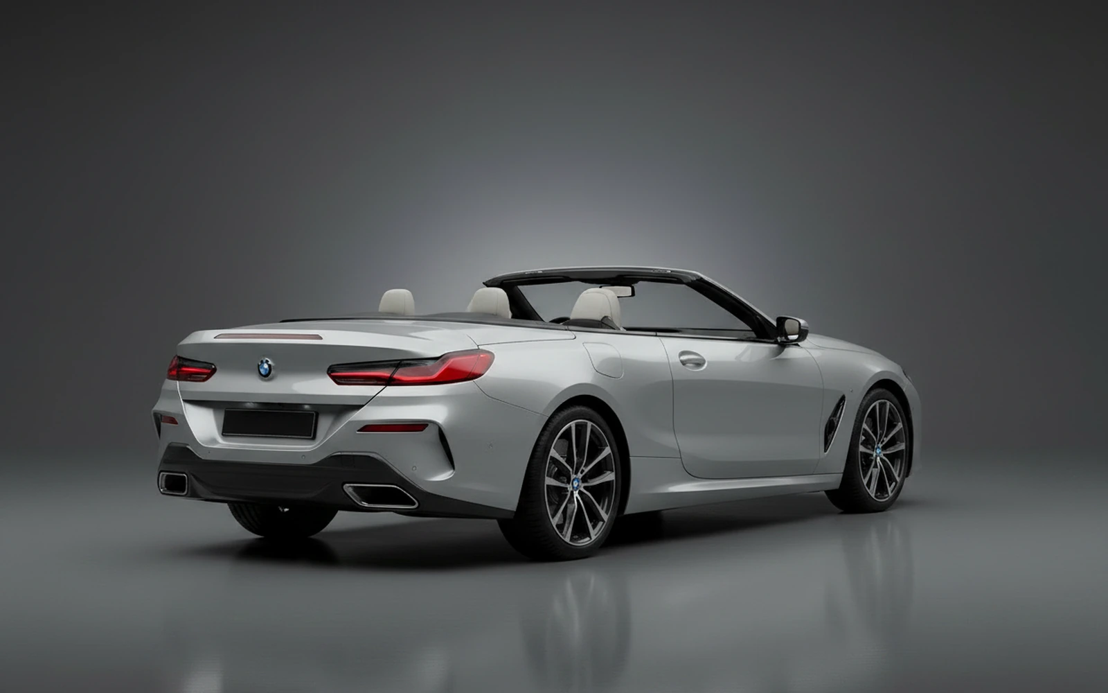 BMW 840i Convertible Silver 2022 — interior dashboard
