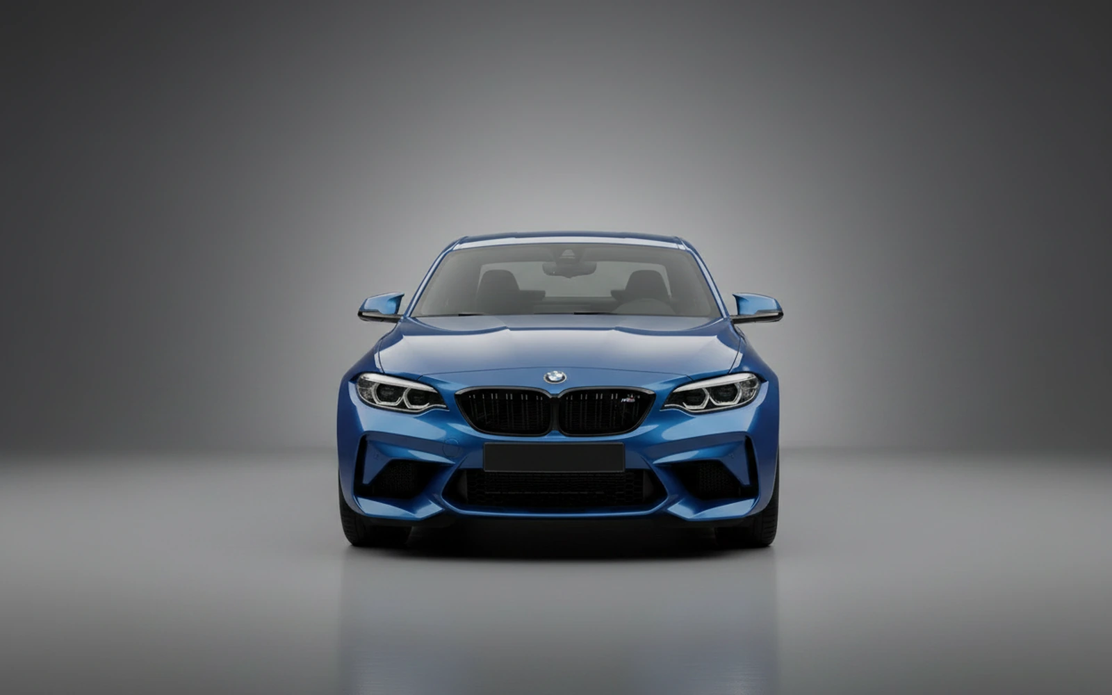 BMW M2 Blue 2023 — exterior side view
