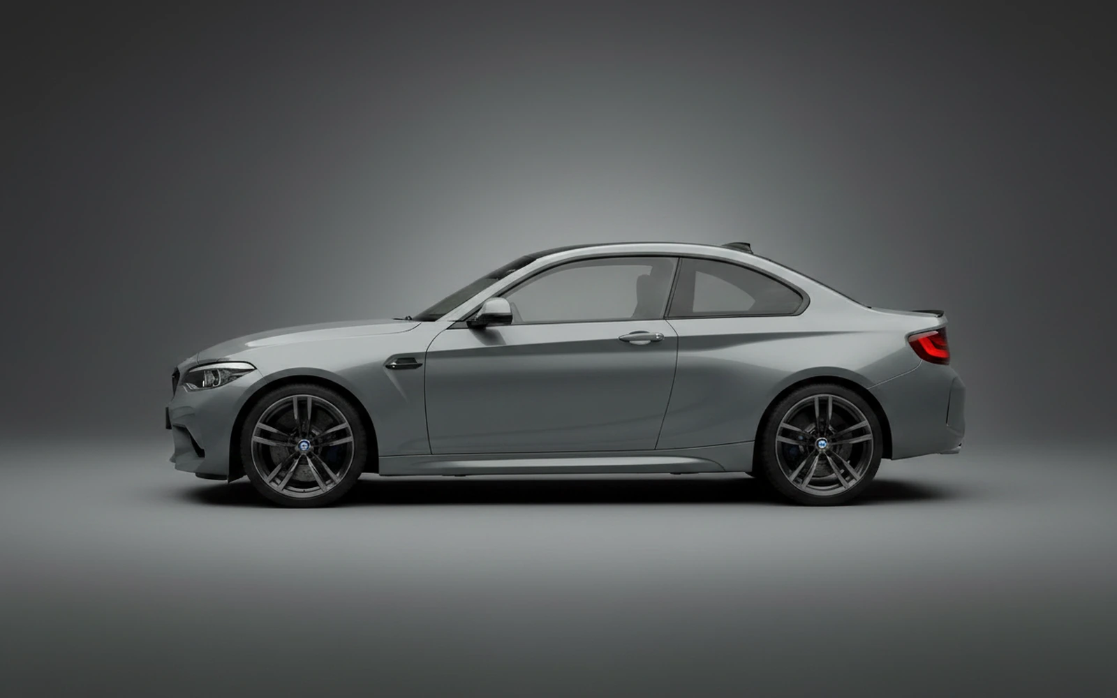 BMW M2 Grey 2023 — exterior rear view