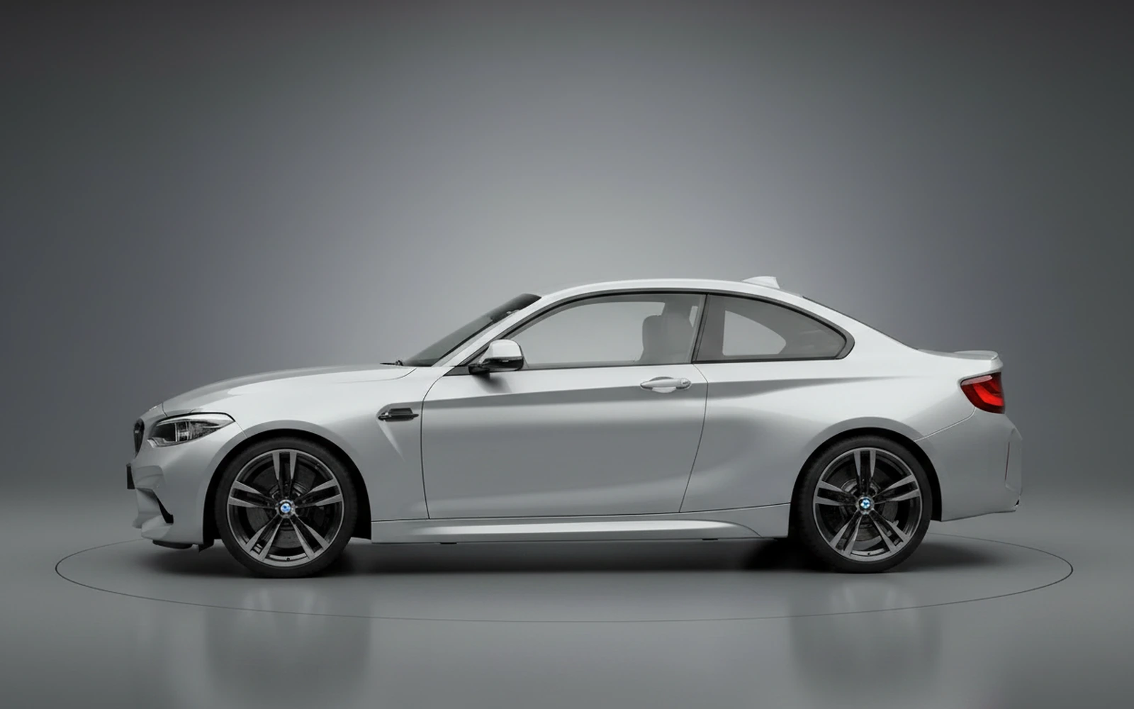BMW M2 Silver 2023 — exterior rear view