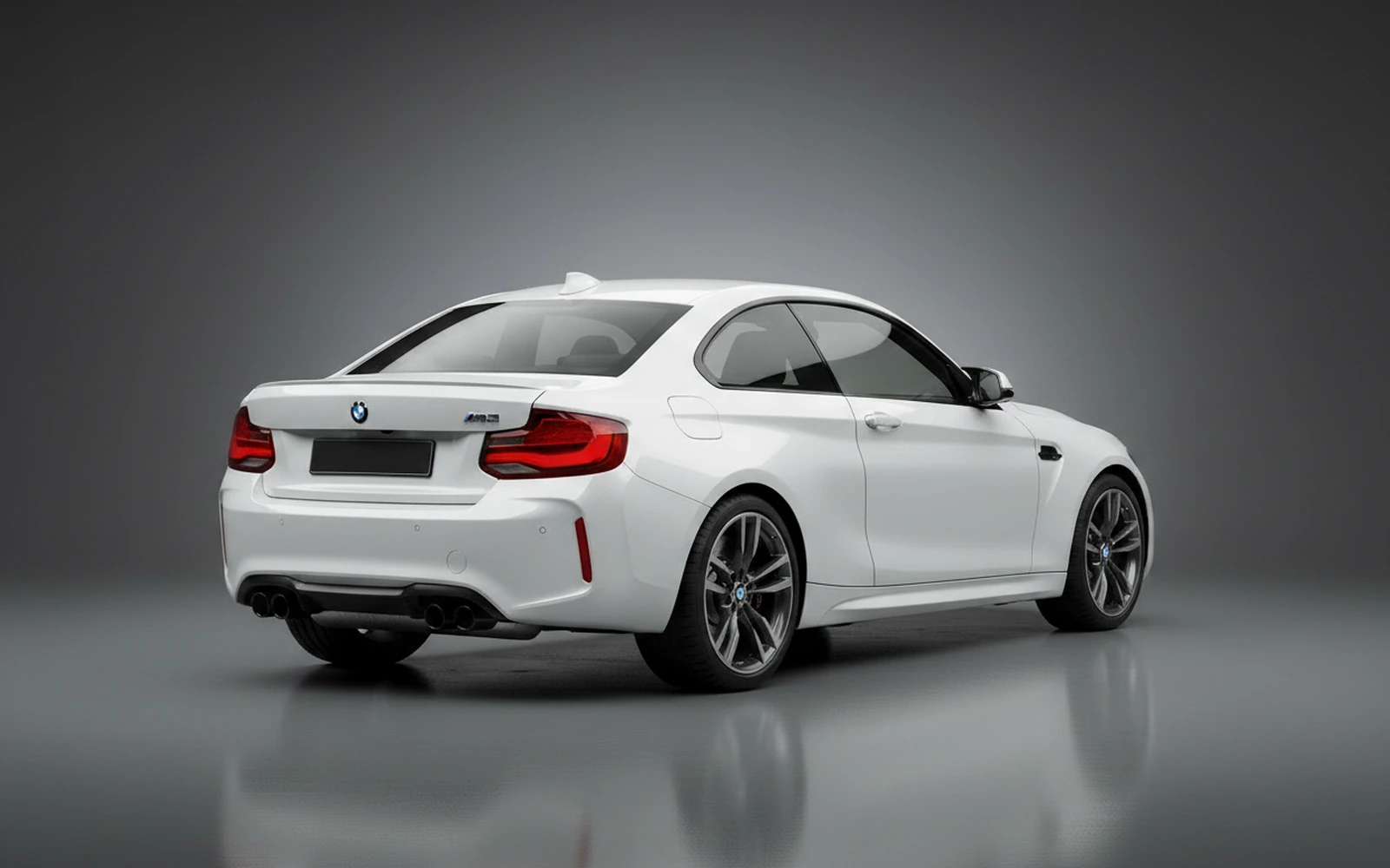BMW M2 White 2023 — interior dashboard