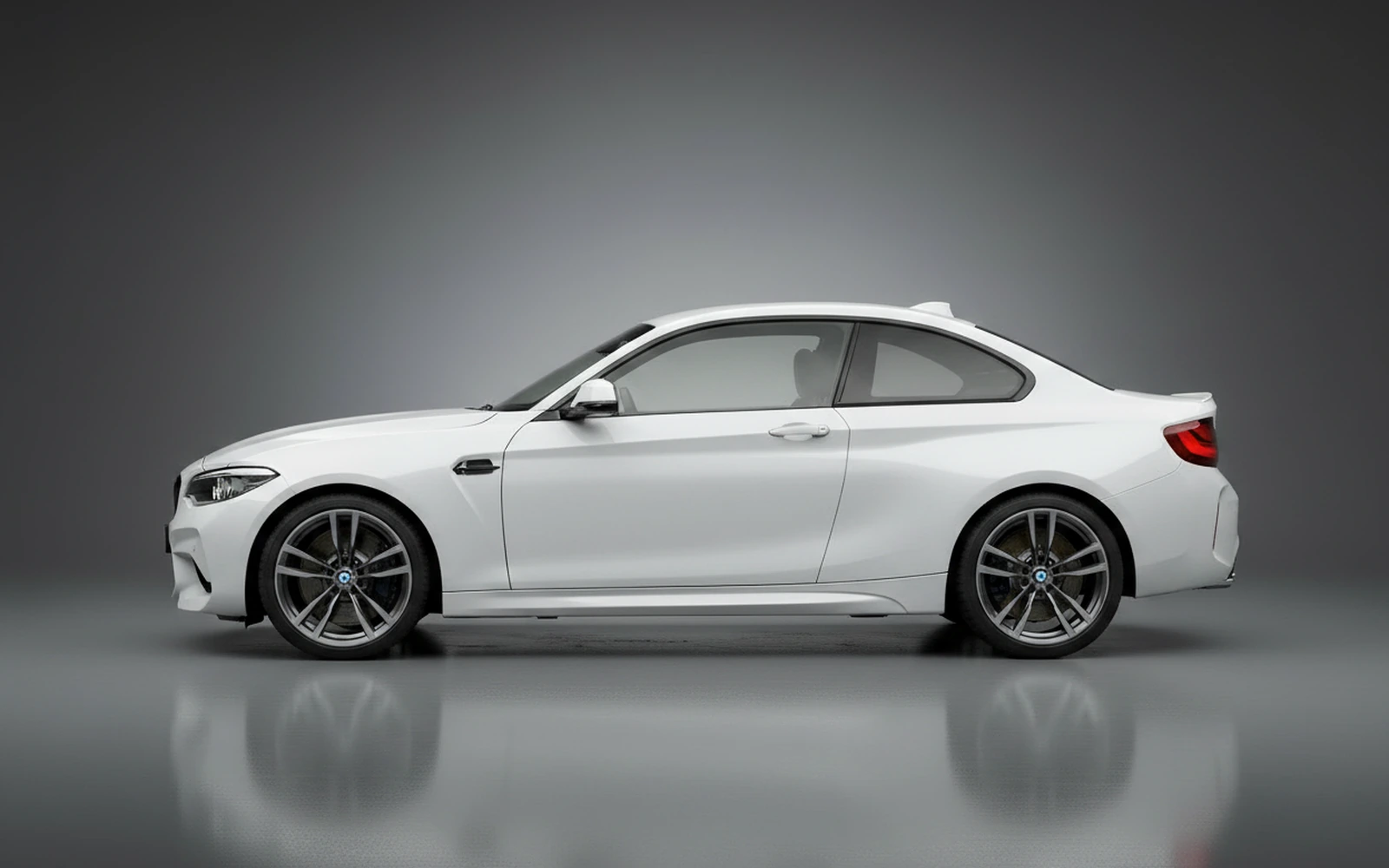 BMW M2 White 2023 — exterior rear view