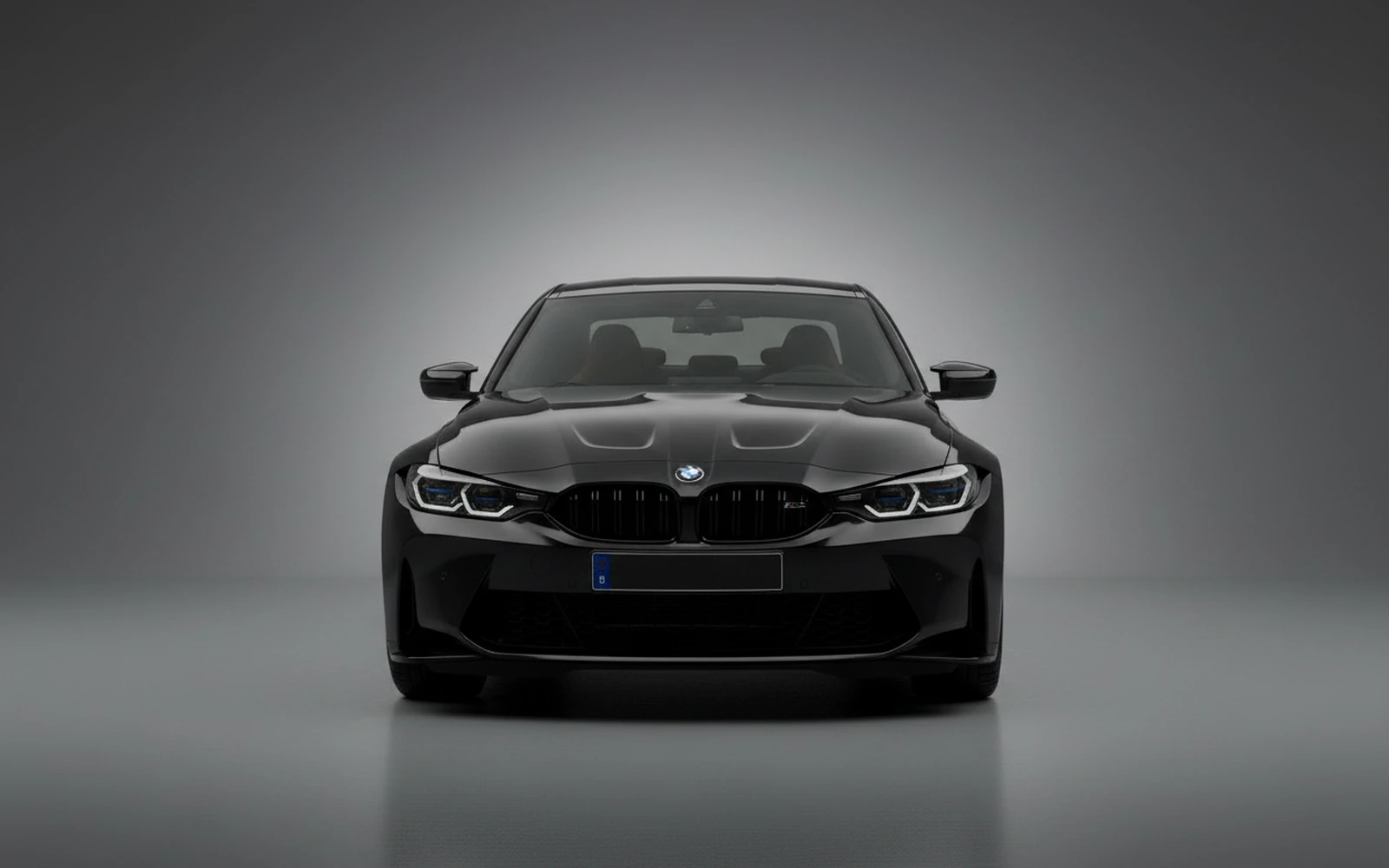 BMW M3 Competition Black 2025 — exterior side view