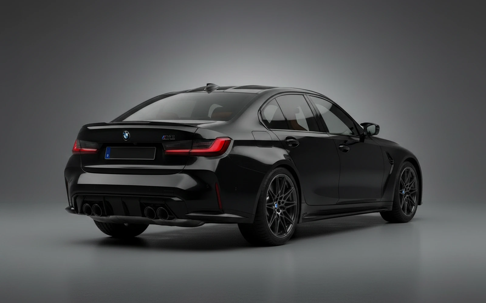 BMW M3 Competition Black 2025 — interior dashboard