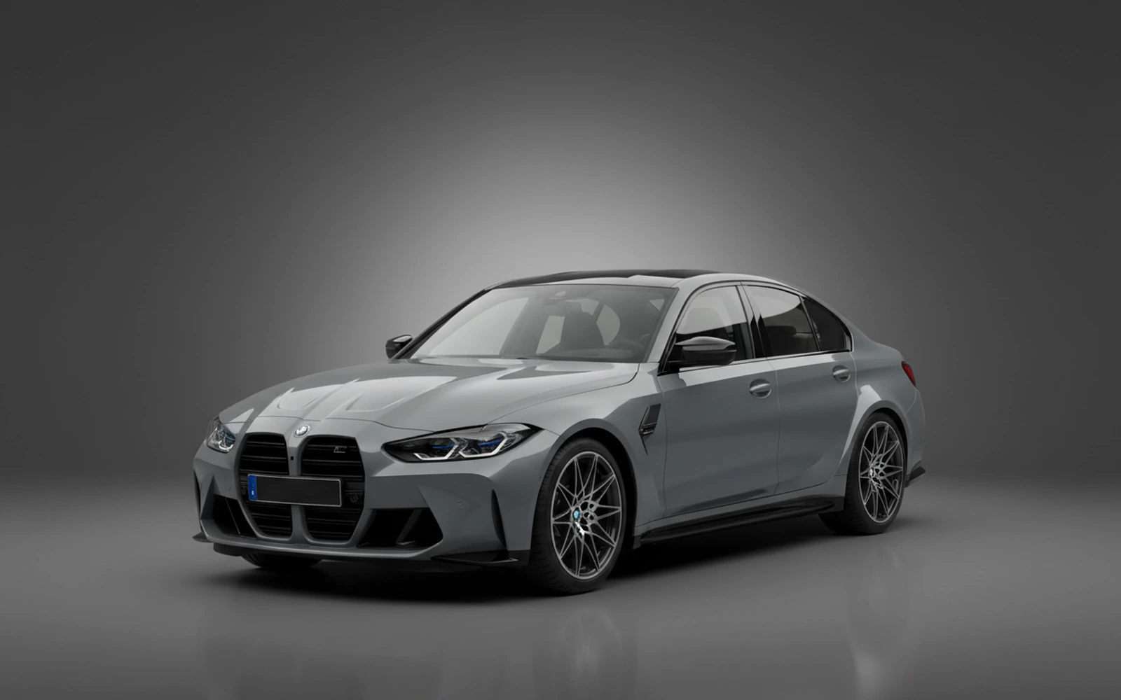 BMW M3 Competition Grey 2025 for rent in Miami — exterior photo