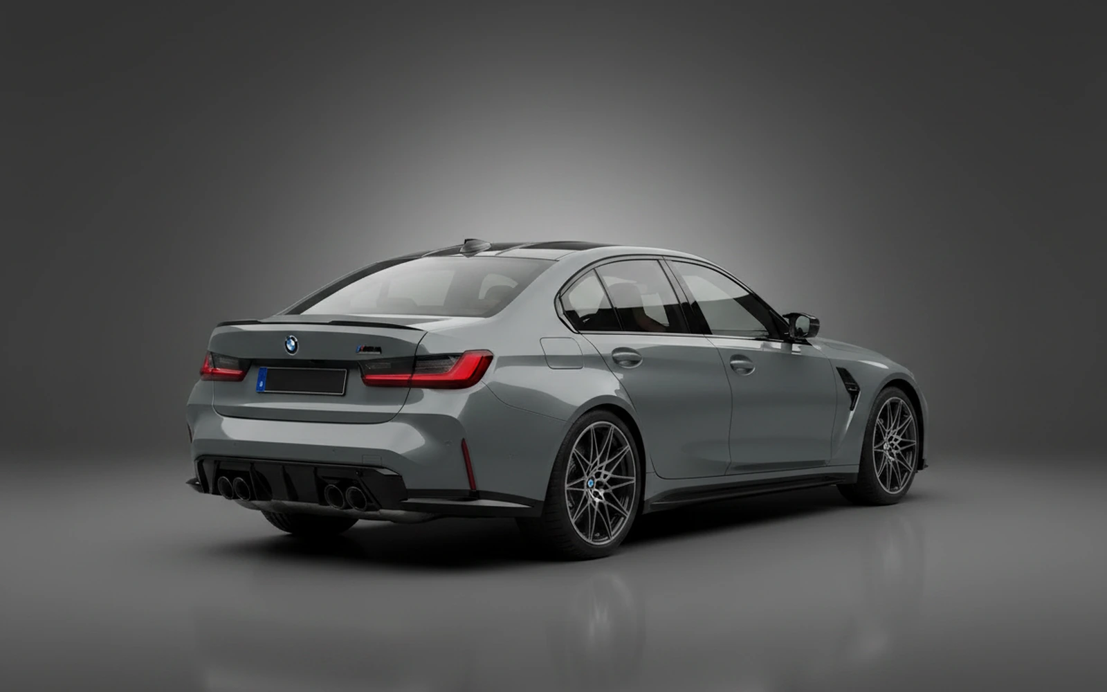 BMW M3 Competition Grey 2025 — interior dashboard