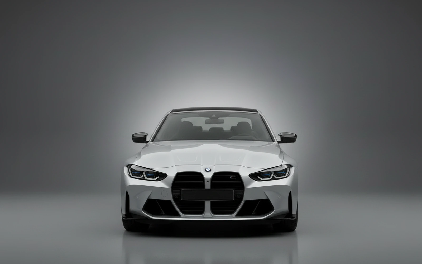 BMW M3 Competition Silver 2025 — exterior side view