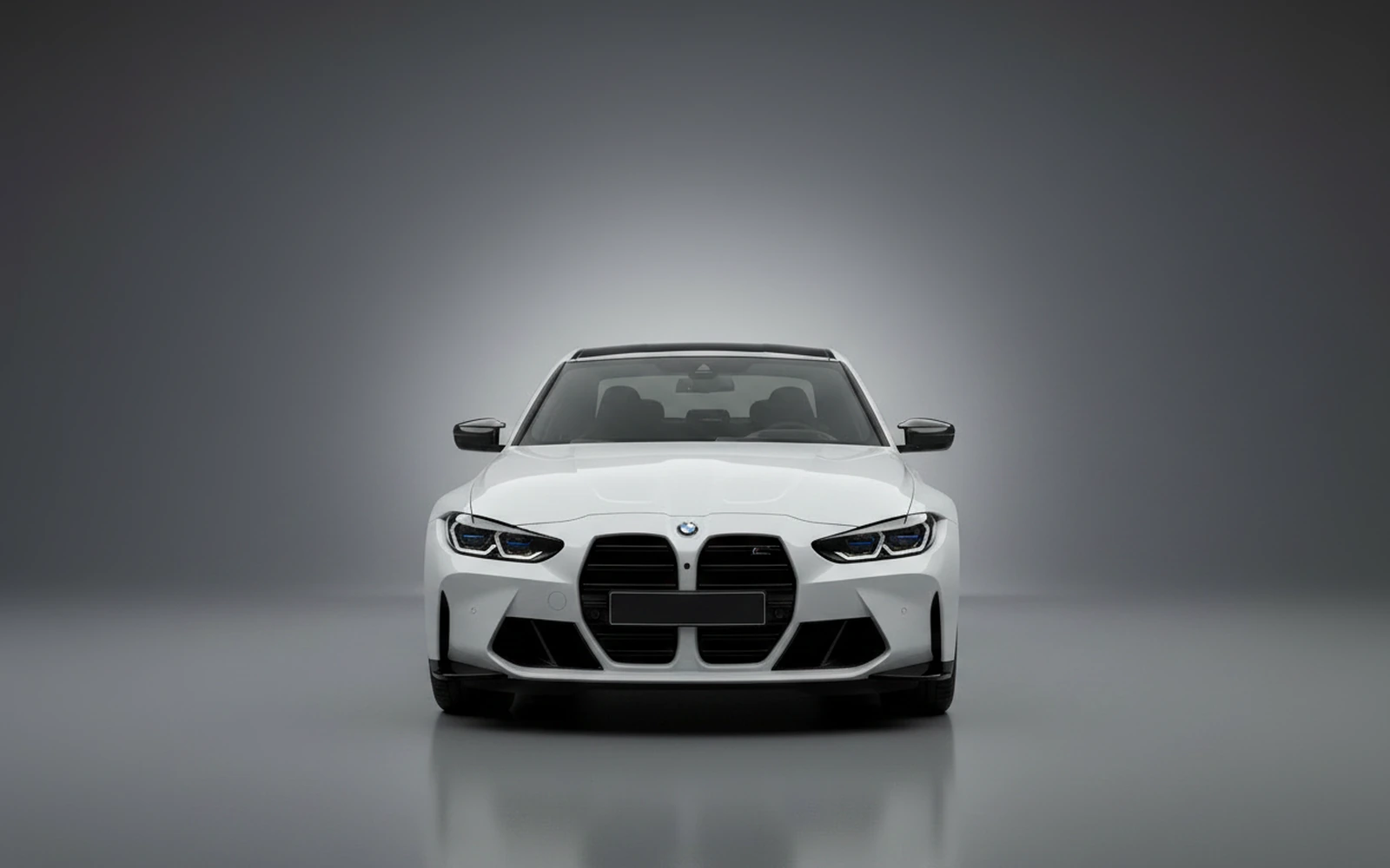 BMW M3 Competition White 2025 — exterior side view