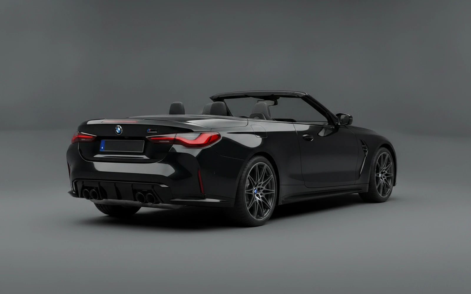 BMW M4 Competition Convertible Black 2022 — interior dashboard