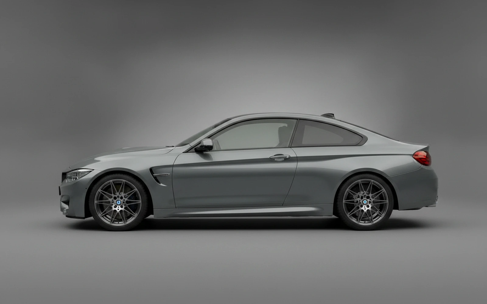BMW M4 Grey 2022 — exterior rear view
