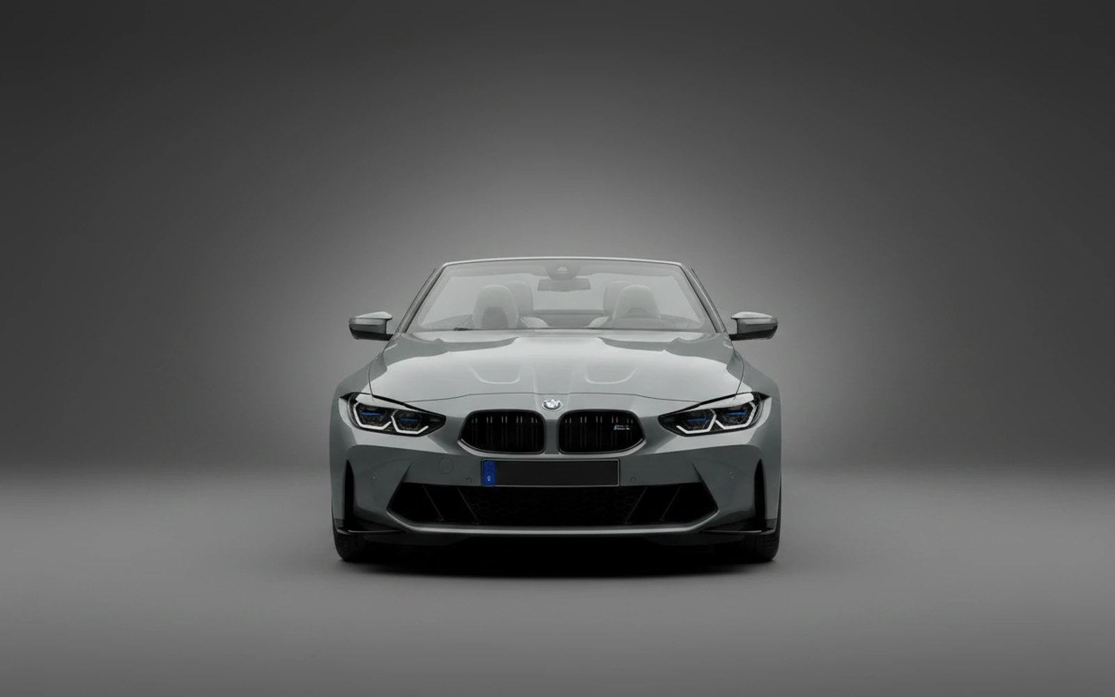 BMW M4 Competition Convertible Grey 2025 — exterior side view