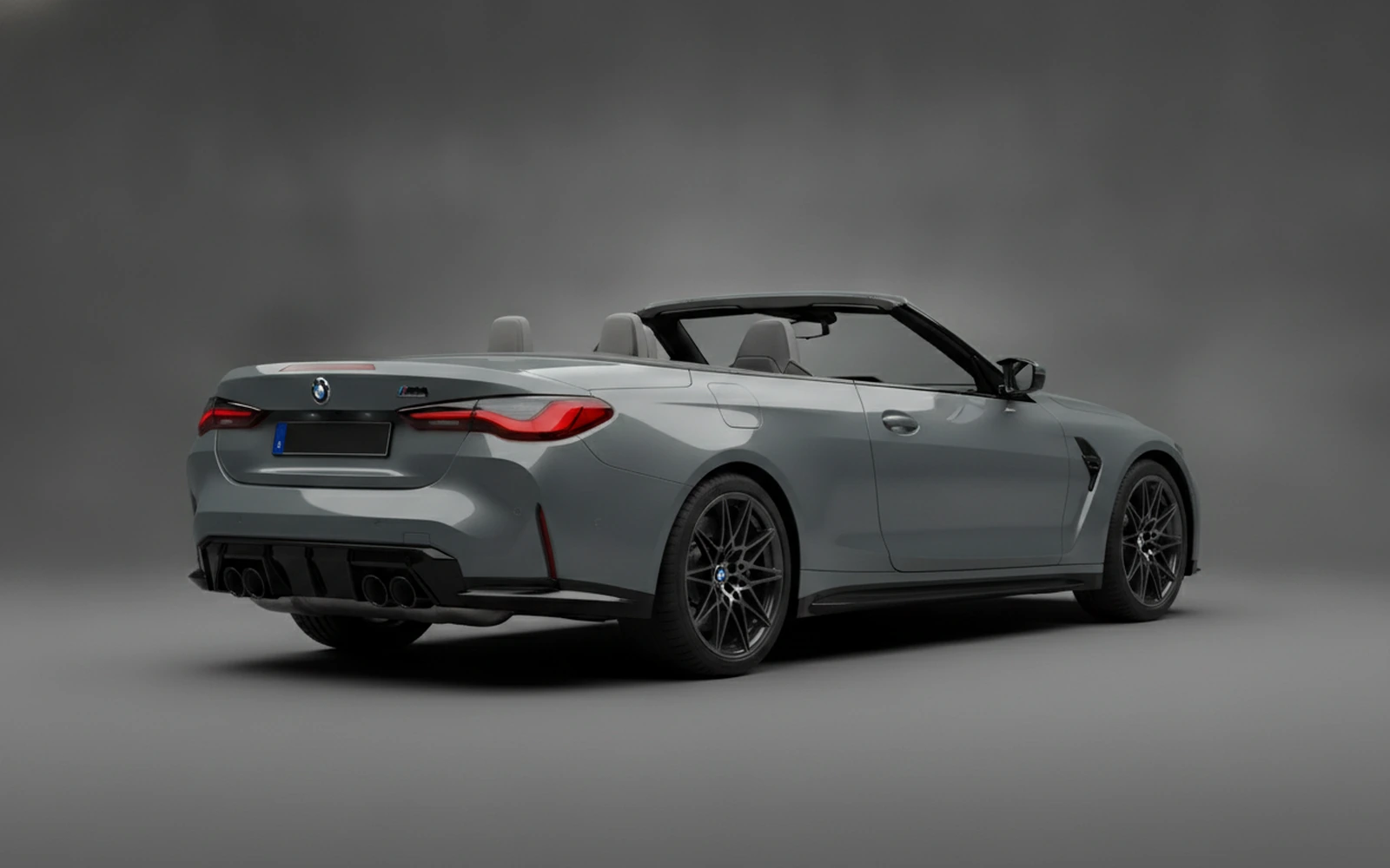 BMW M4 Competition Convertible Grey 2025 — interior dashboard