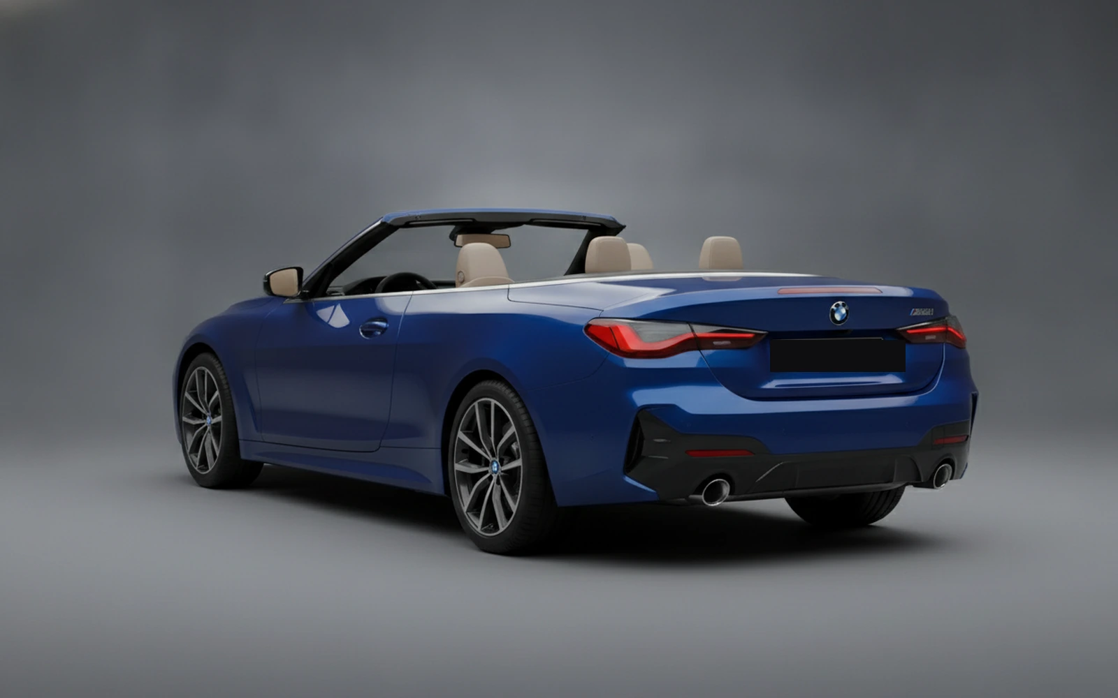 BMW M440 Convertible Blue 2021 — interior dashboard