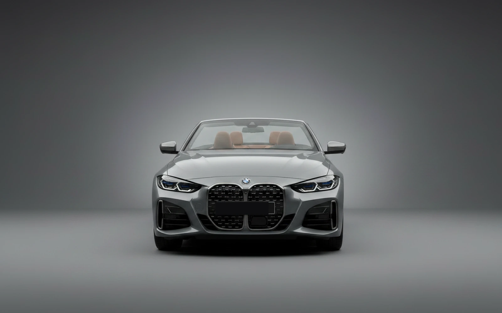 BMW M440 Convertible Grey 2024 — exterior side view