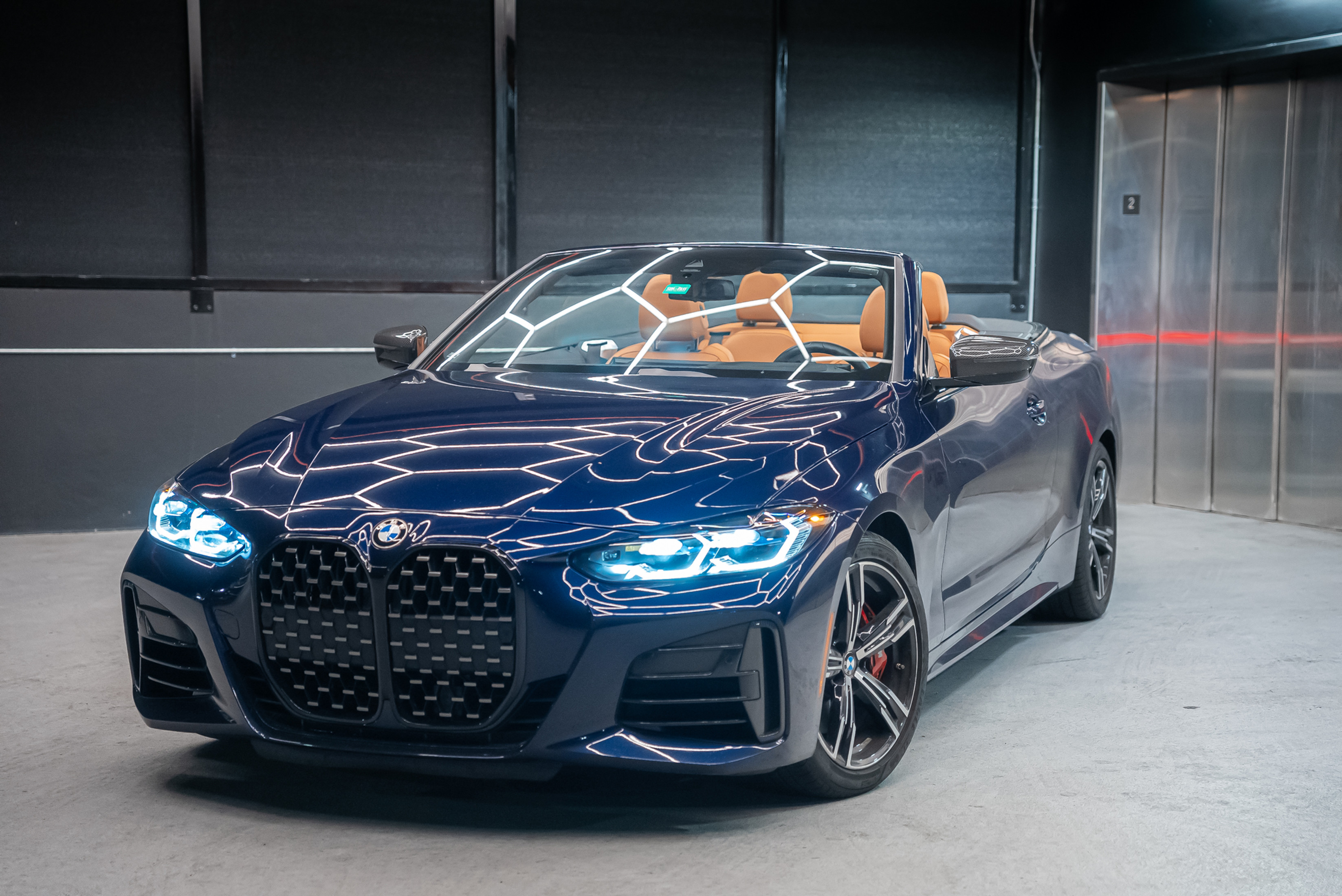 BMW M440i Blue 2024 — exterior side view