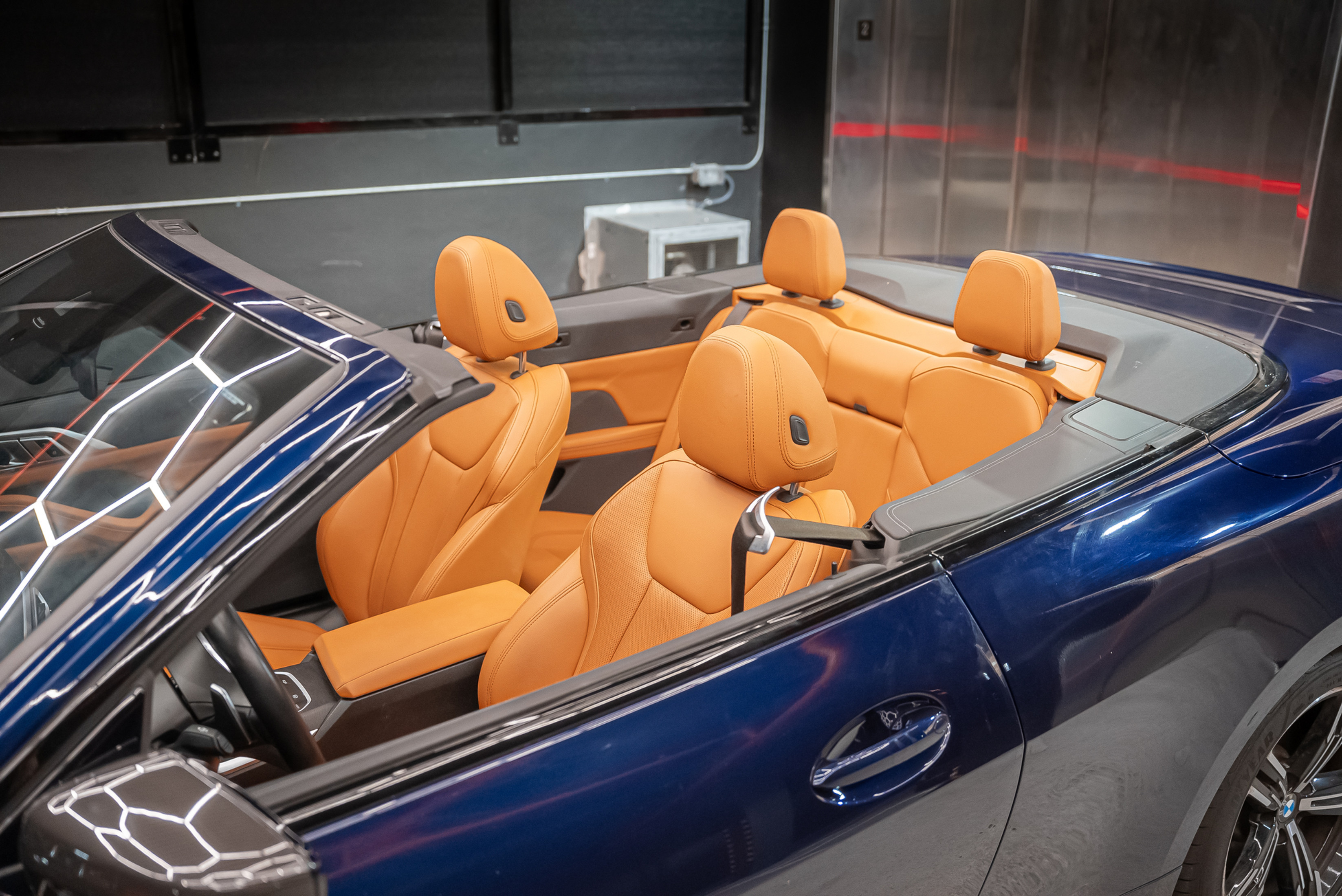 BMW M440i Blue 2024 — interior dashboard